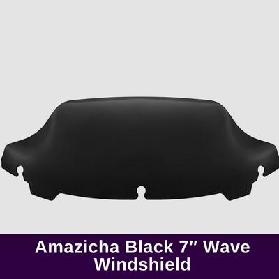 Amazicha Black 7″ Wave Windshield