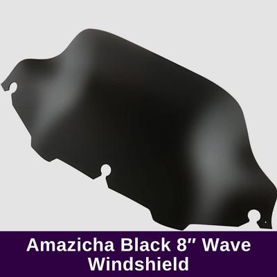 Amazicha Black 8″ Wave Windshield