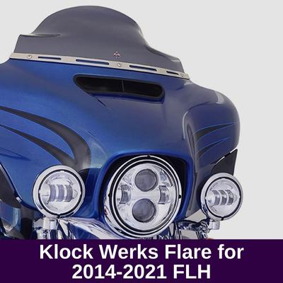 Klock Werks Flare for 2014-2021 FLH (8.5″ Dark Smoke)