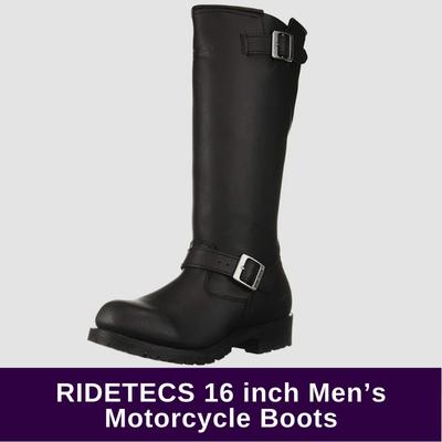 RIDETECS 16 inch Men’s Motorcycle Boots