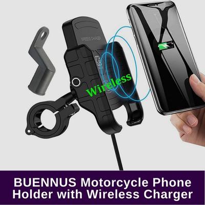 BUENNUS Motorcycle Phone Holder with Wireless Charger
