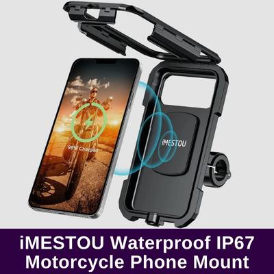 iMESTOU Waterproof IP67 Motorcycle Phone Mount