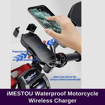 iMESTOU Waterproof Motorcycle Wireless Charger 2022