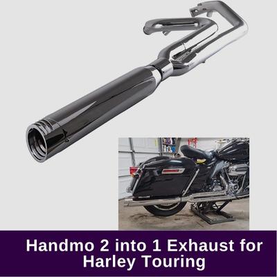 Handmo 2 into 1 Exhaust for Harley Touring