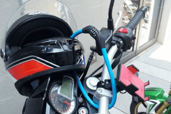 Motorcycle Helmet padlock