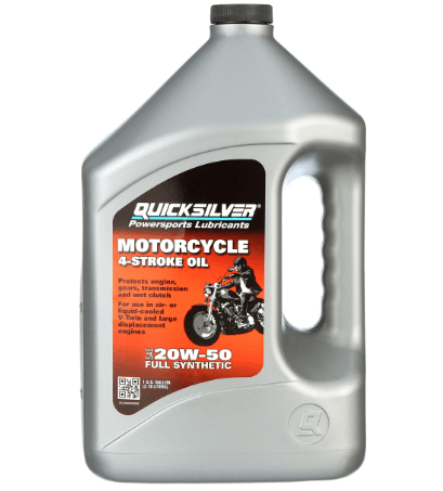 Quicksilver 20W-50 Synthetic Motorcycle Oil