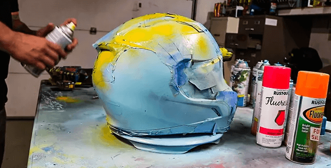 how to Paint motorcycle helmet