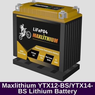 Maxlithium YTX12-BS_YTX14-BS Lithium Powersports Battery
